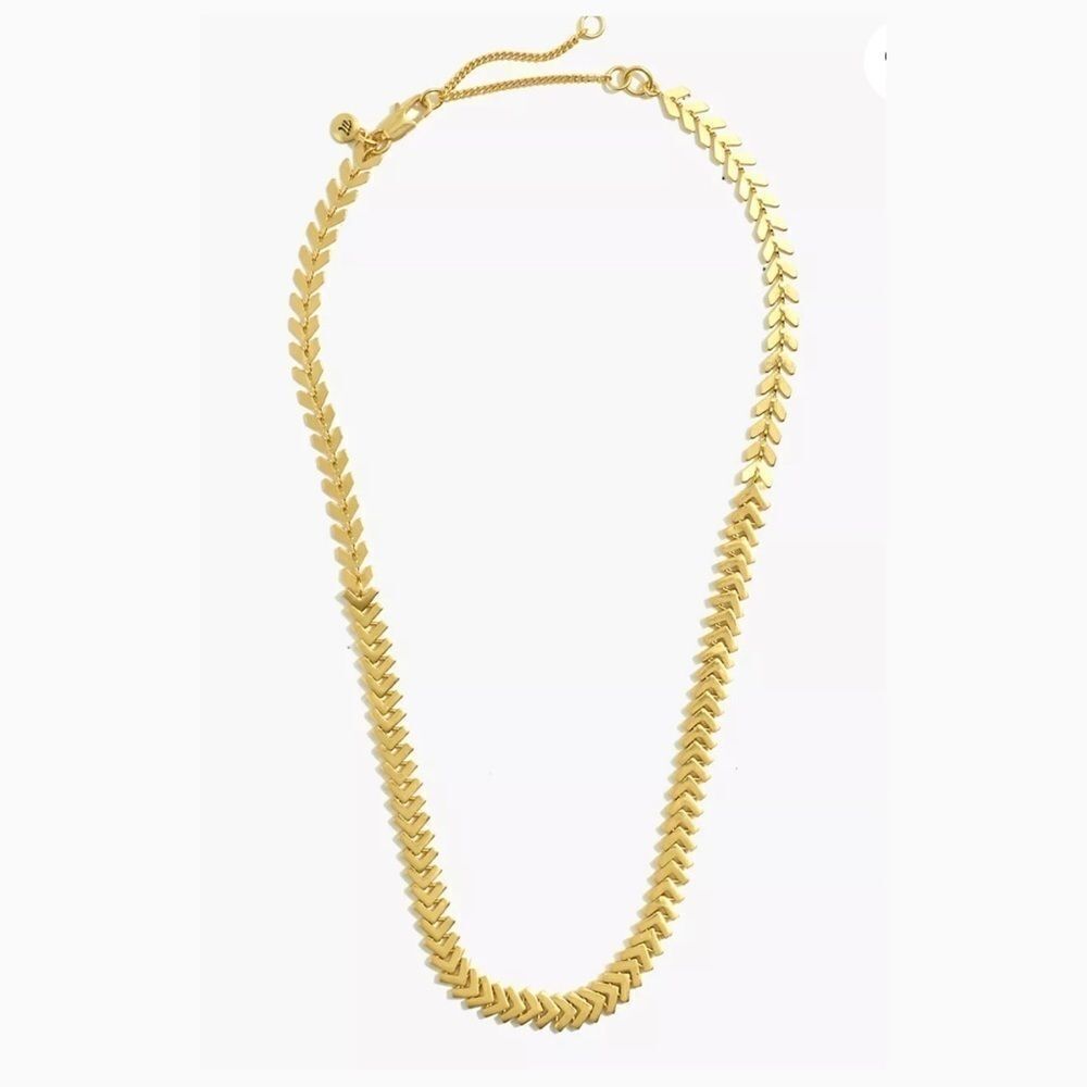 Madewell Infinite Arrowstack Chevron Chain Necklace
